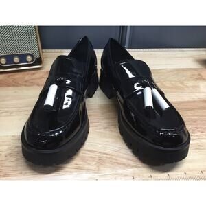 Nine West Black Matt Leather Shoes Men's Shoes Wedding Loafers Men's Shoes